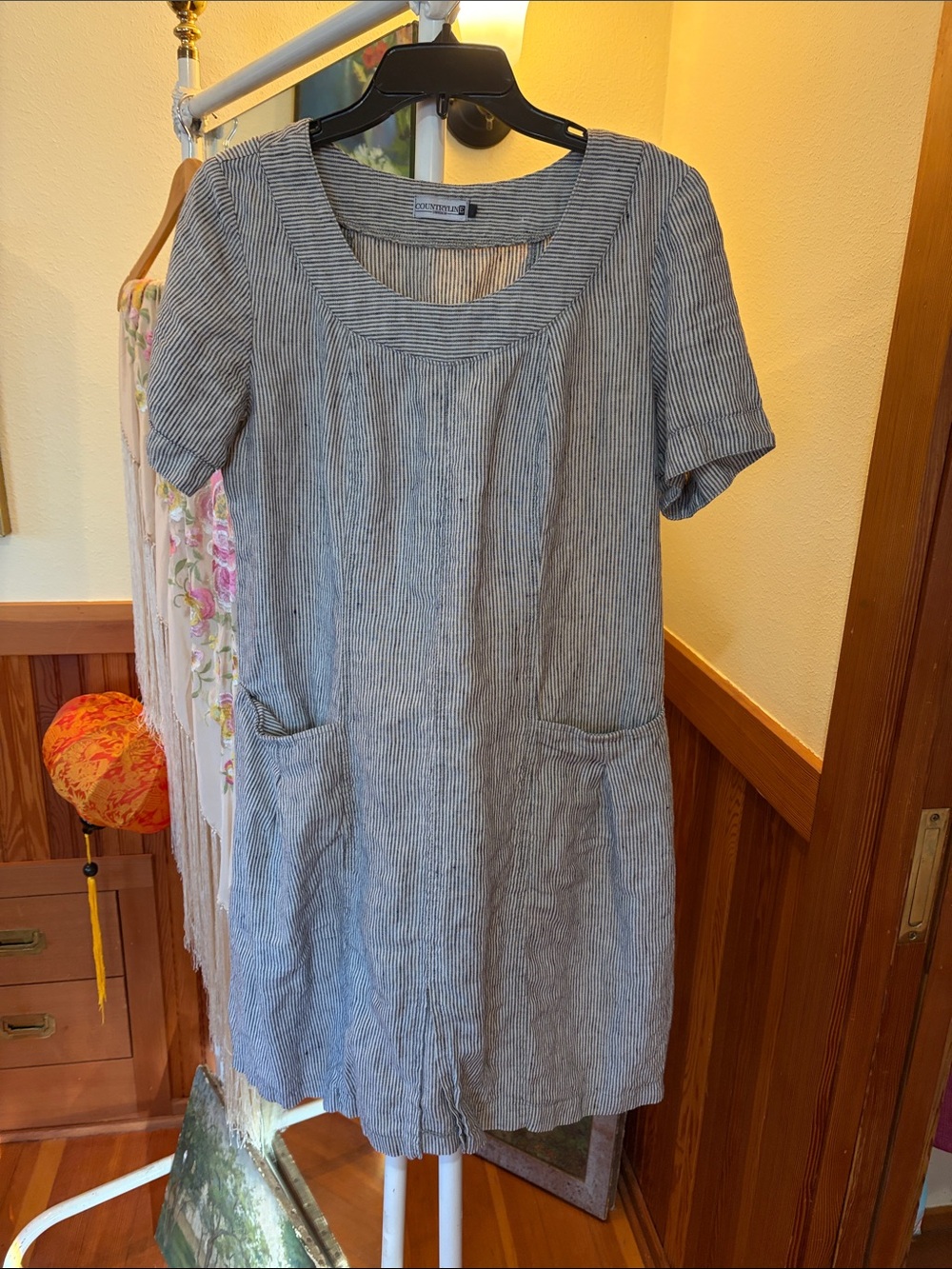 Countryline linen dress with pockets